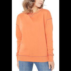 Seed to Style Organic Cotton French Terry Sweatshirt Orange - Regular